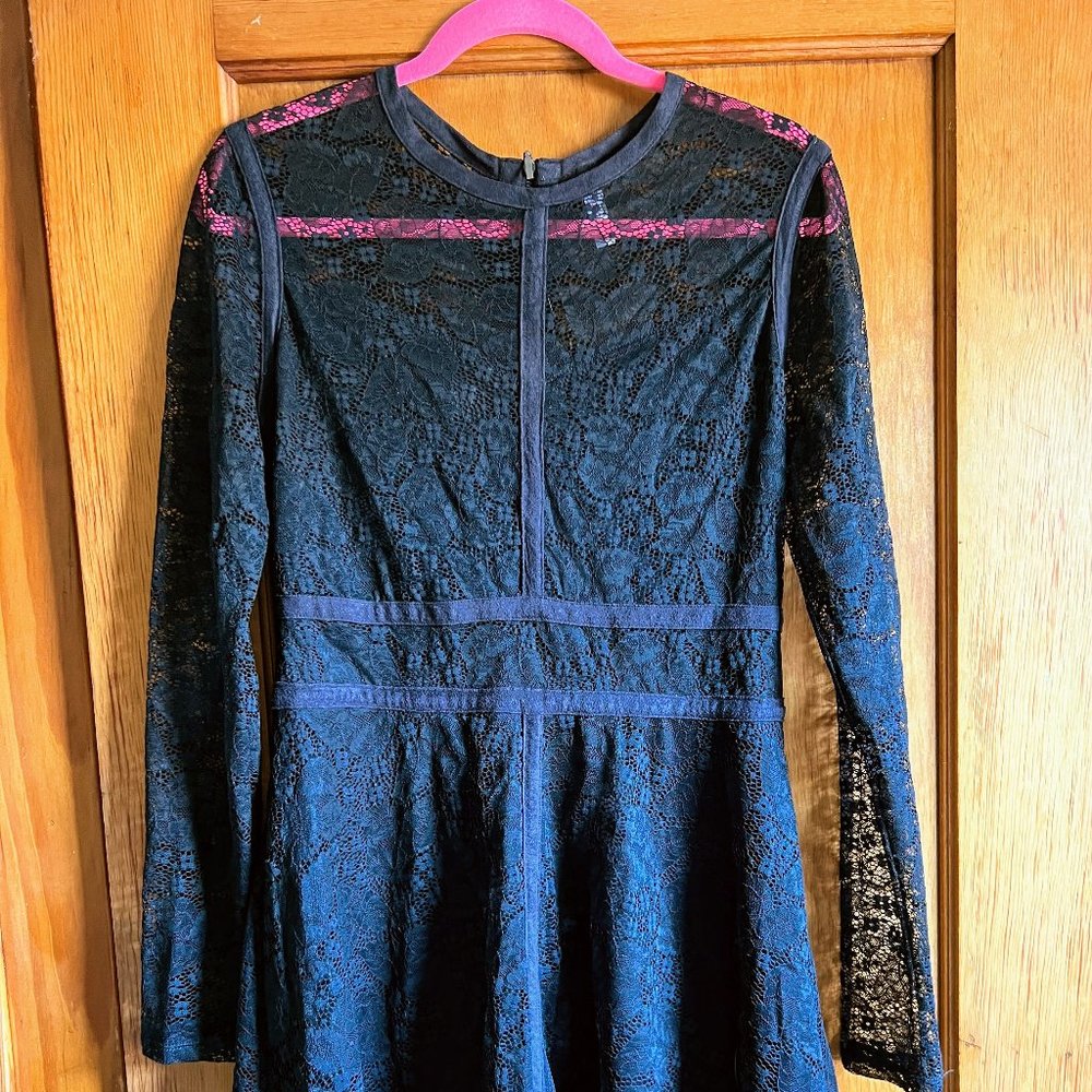Xhilaration black lacy dress